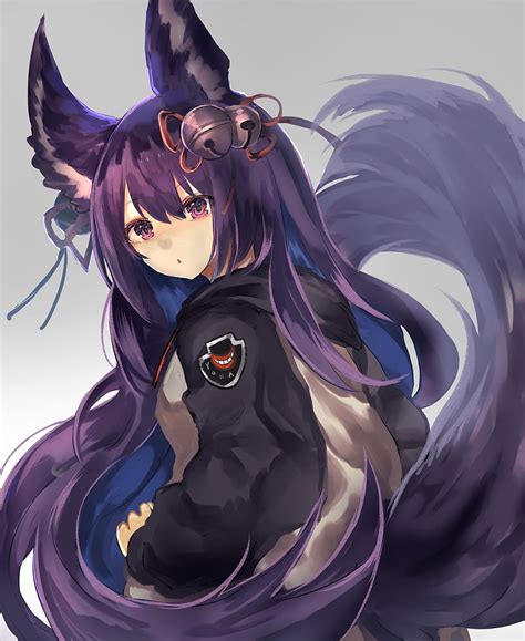 anime wolf fox|cute anime foxgirl.